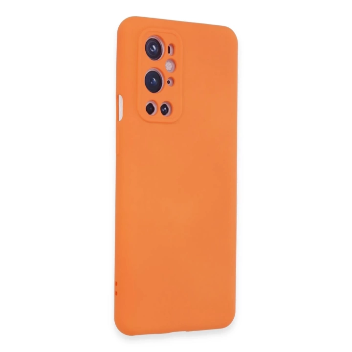 BFS  One Plus 9 Pro Kılıf Nano içi Kadife Silikon - Turuncu