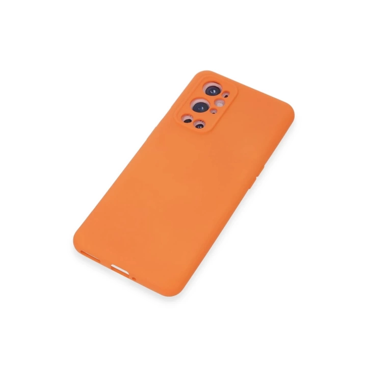BFS  One Plus 9 Pro Kılıf Nano içi Kadife Silikon - Turuncu