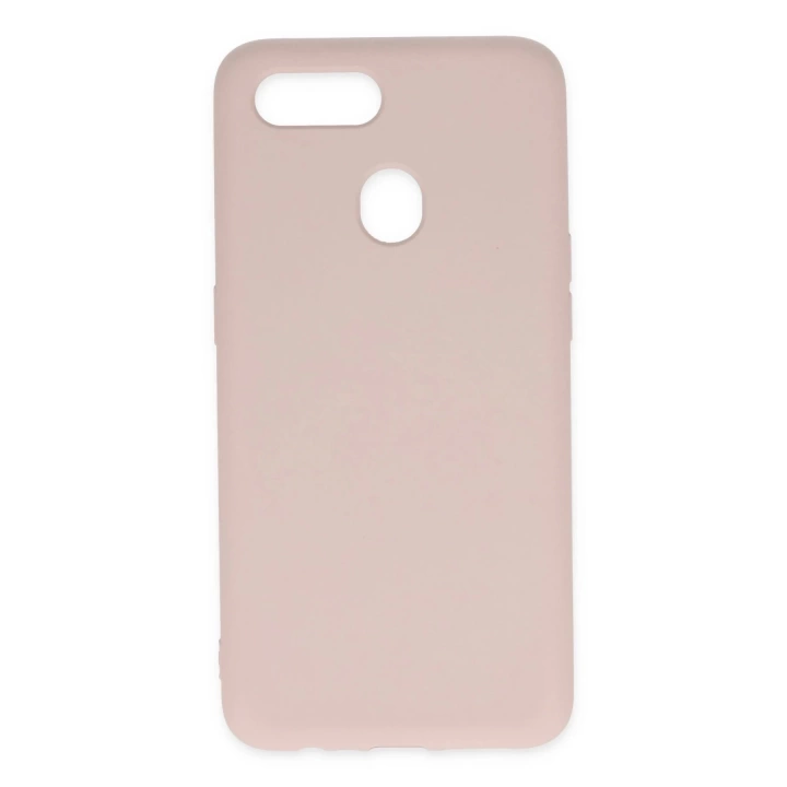 BFS  Oppo A12 Kılıf Nano içi Kadife Silikon - Pudra