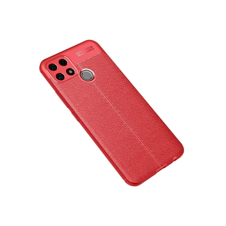 BFS  Oppo A15 Kılıf Auto Focus Kapak - Kırmızı