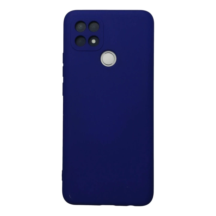 BFS  Oppo A15 Kılıf Nano içi Kadife Silikon - Lacivert