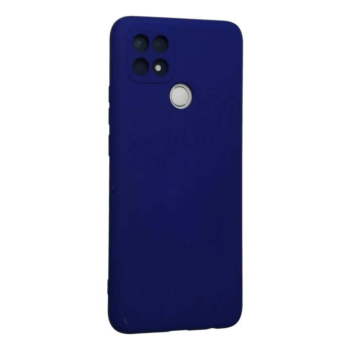 BFS  Oppo A15 Kılıf Nano içi Kadife Silikon - Lacivert