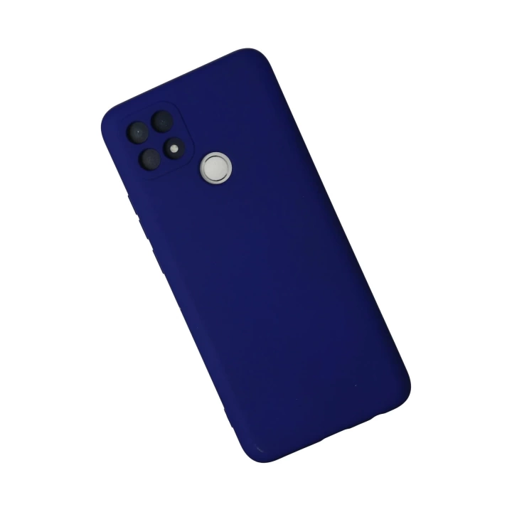 BFS  Oppo A15 Kılıf Nano içi Kadife Silikon - Lacivert