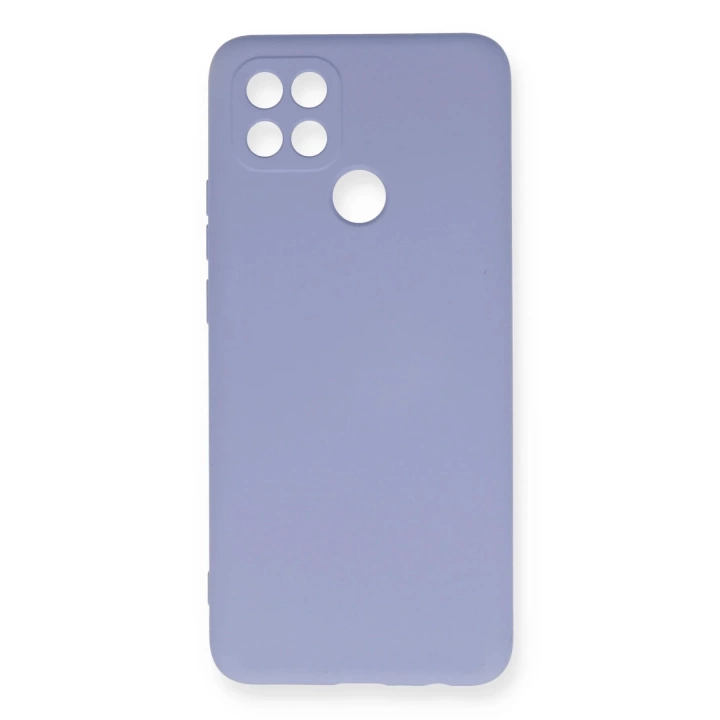 BFS  Oppo A15 Kılıf Nano içi Kadife Silikon - Lila