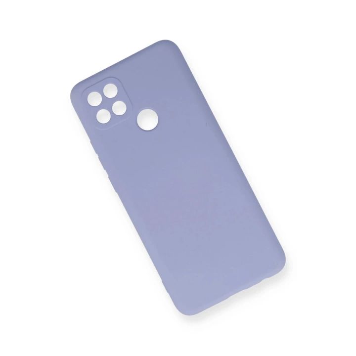 BFS  Oppo A15 Kılıf Nano içi Kadife Silikon - Lila