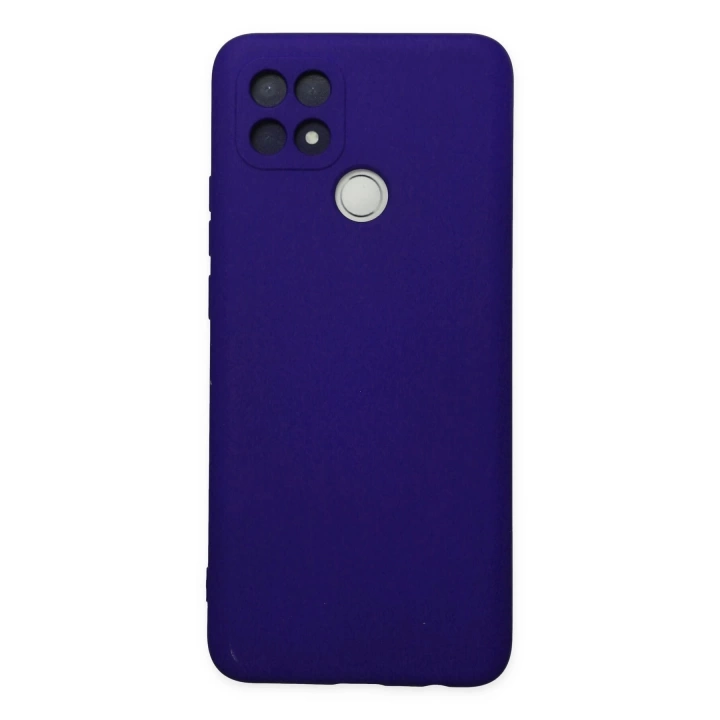 BFS  Oppo A15 Kılıf Nano içi Kadife Silikon - Mor
