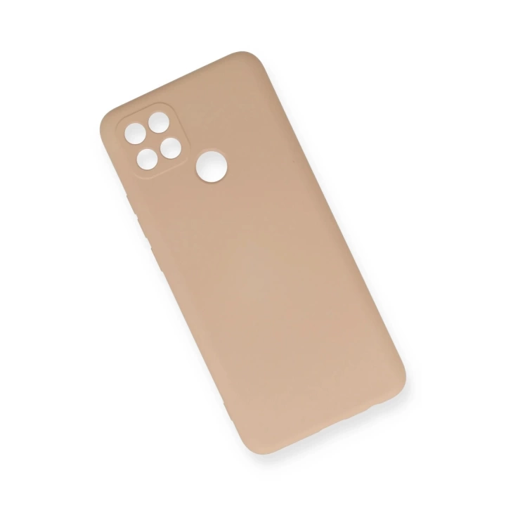 BFS  Oppo A15 Kılıf Nano içi Kadife Silikon - Pudra