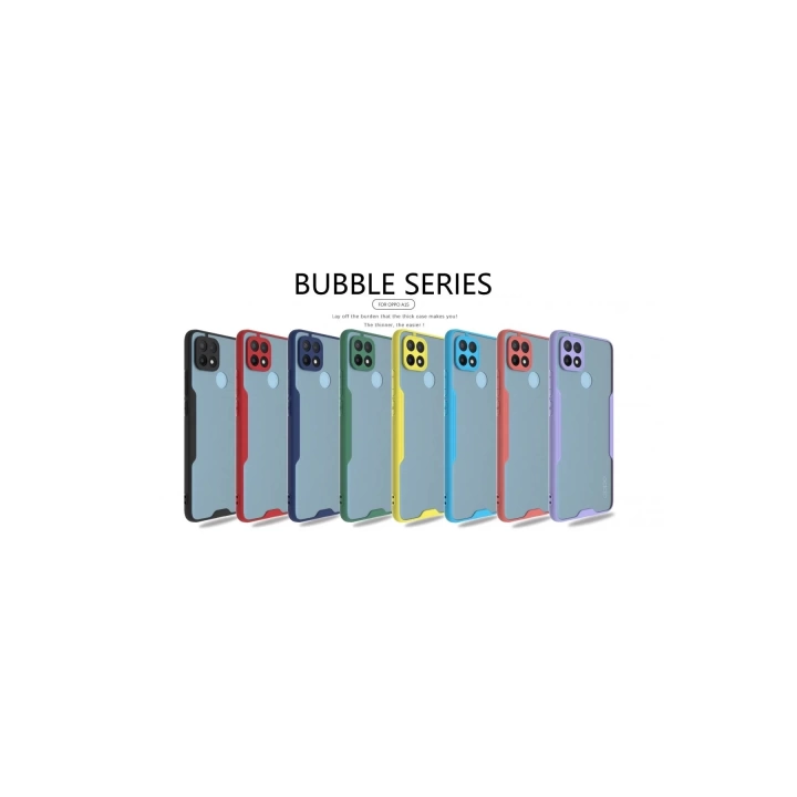 BFS  Oppo A15 Kılıf Platin Silikon - Kırmızı
