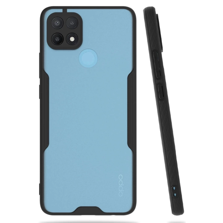 BFS  Oppo A15 Kılıf Platin Silikon - Siyah