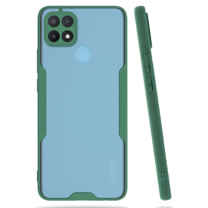 BFS  Oppo A15 Kılıf Platin Silikon - Yeşil