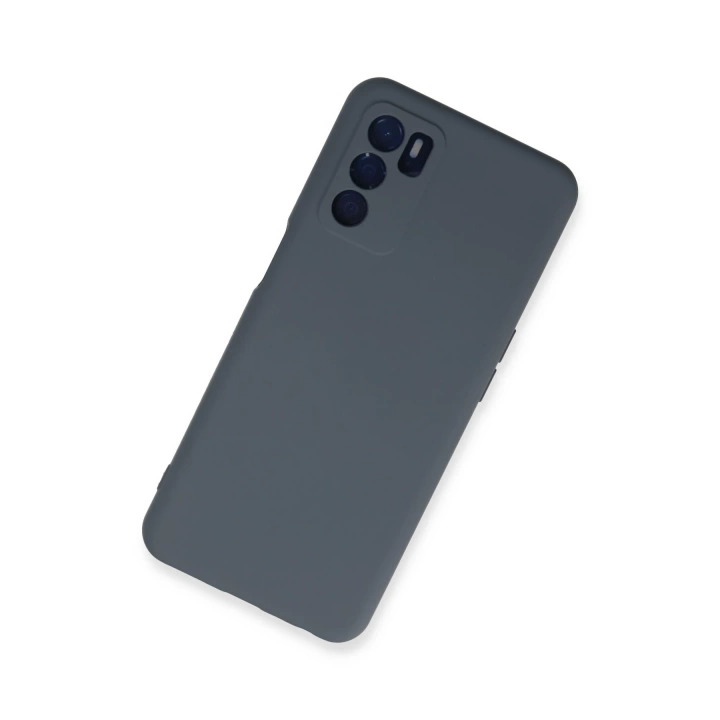 BFS  Oppo A16 Kılıf Nano içi Kadife Silikon - Gri