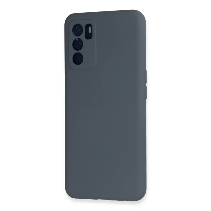 BFS  Oppo A16 Kılıf Nano içi Kadife Silikon - Gri