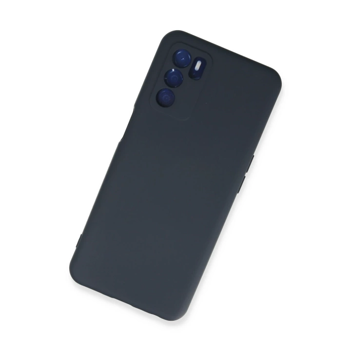 BFS  Oppo A16 Kılıf Nano içi Kadife Silikon - Lacivert