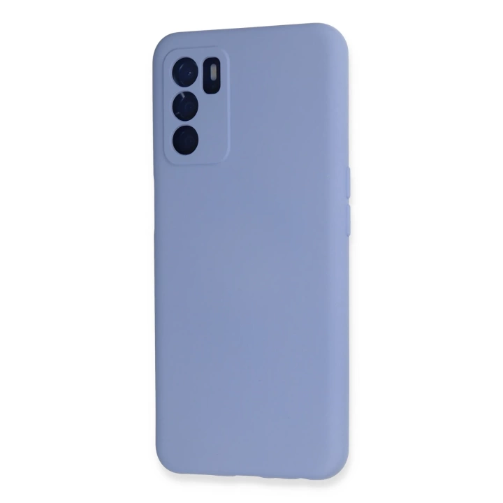 BFS  Oppo A16 Kılıf Nano içi Kadife Silikon - Lila