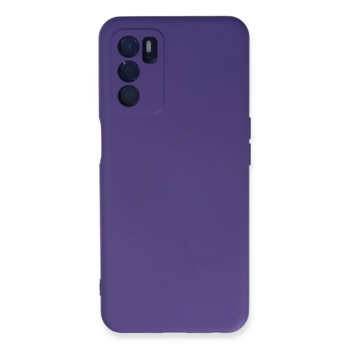 BFS  Oppo A16 Kılıf Nano içi Kadife Silikon - Mor