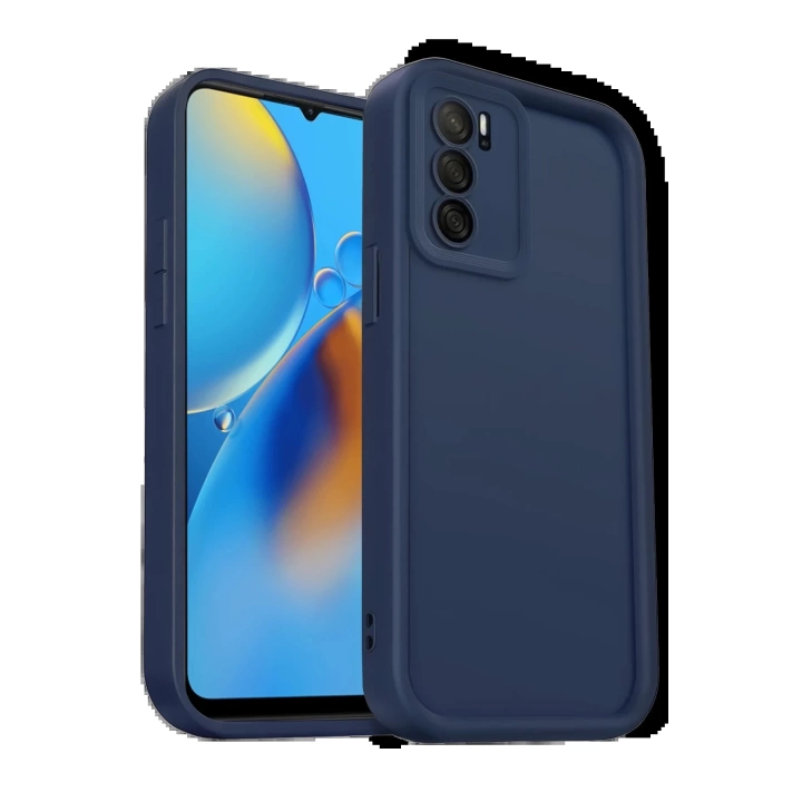 BFS  Oppo A16 Kılıf Viera Silikon - Lacivert