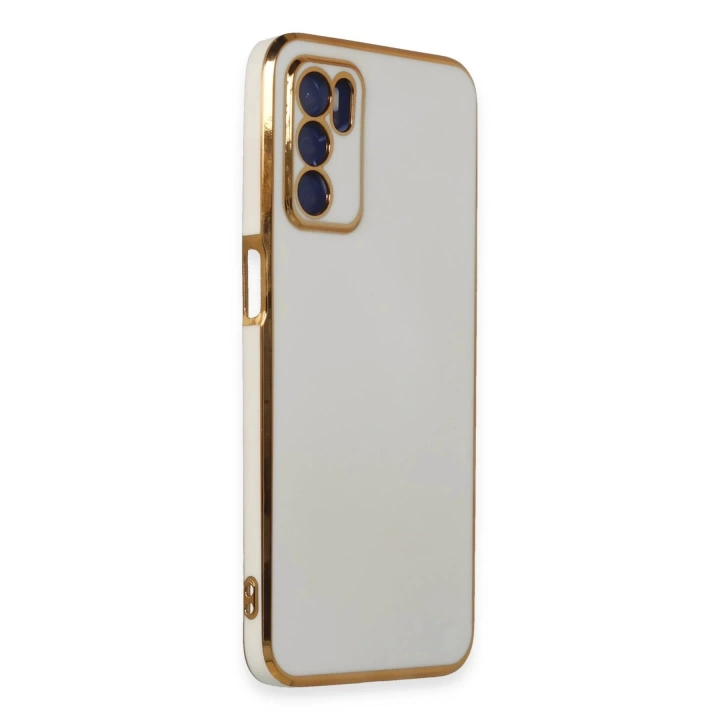 BFS  Oppo A16 Kılıf Volet Silikon - Beyaz