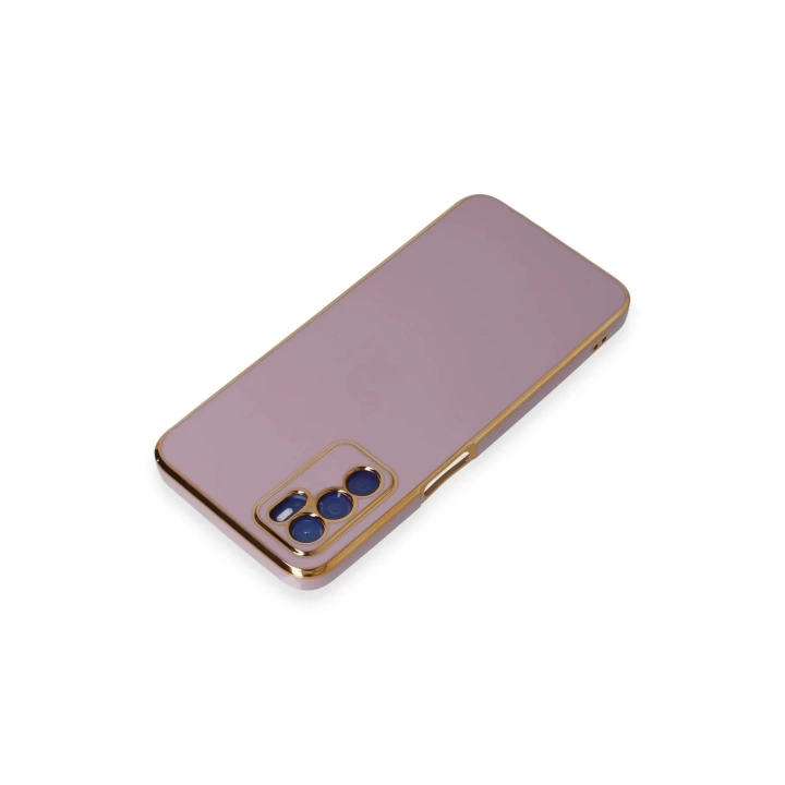 BFS  Oppo A16 Kılıf Volet Silikon - Mor