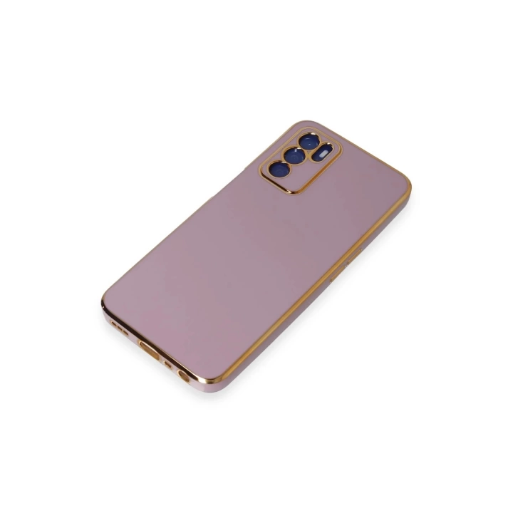 BFS  Oppo A16 Kılıf Volet Silikon - Mor