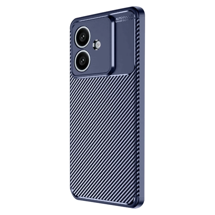 BFS  Oppo A3 Kılıf Auto Focus Karbon Kapak - Lacivert
