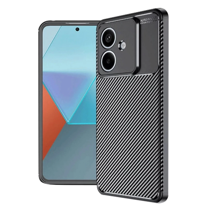 BFS  Oppo A3 Kılıf Auto Focus Karbon Kapak - Siyah