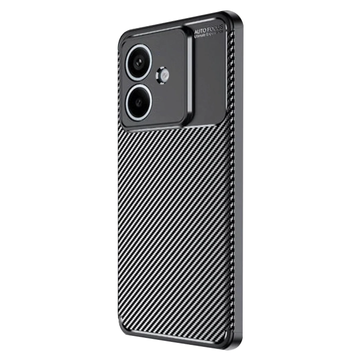 BFS  Oppo A3 Kılıf Auto Focus Karbon Kapak - Siyah