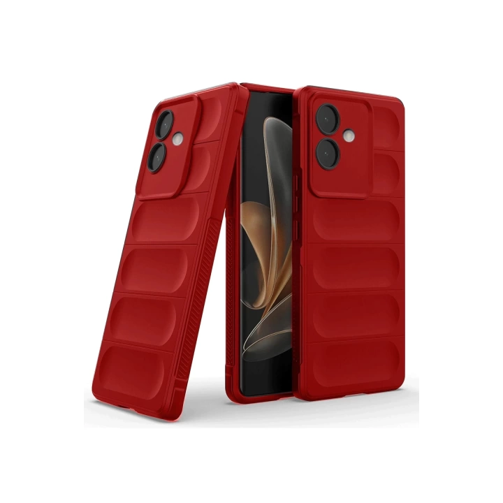 BFS  Oppo A3 Kılıf Optimum Silikon - Kırmızı