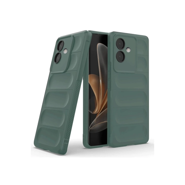 BFS  Oppo A3 Kılıf Optimum Silikon - Koyu Yeşil