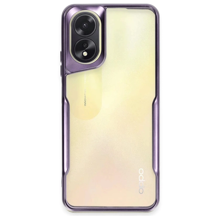 BFS  Oppo A38 Kılıf Boyi Silikon Kapak - Derin Mor