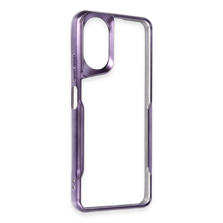 BFS  Oppo A38 Kılıf Boyi Silikon Kapak - Derin Mor