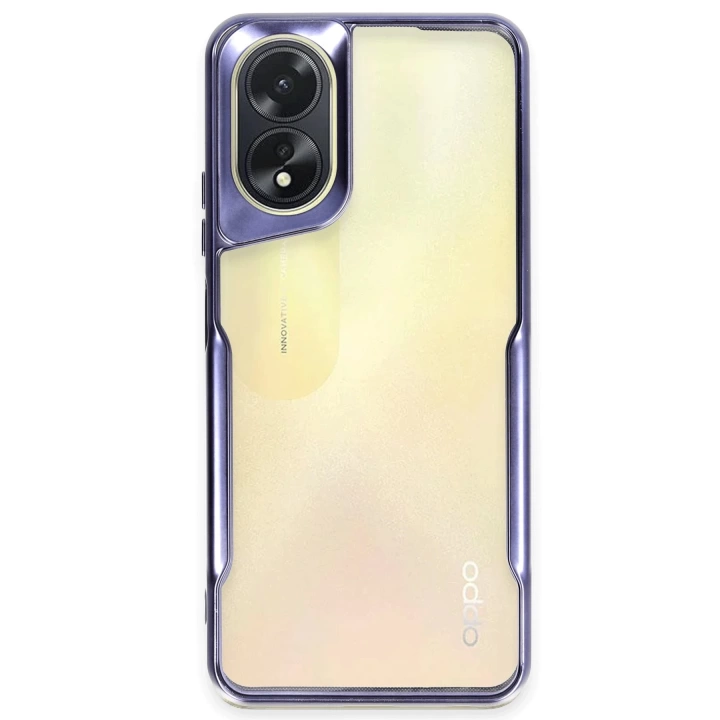 BFS  Oppo A38 Kılıf Boyi Silikon Kapak - Lacivert