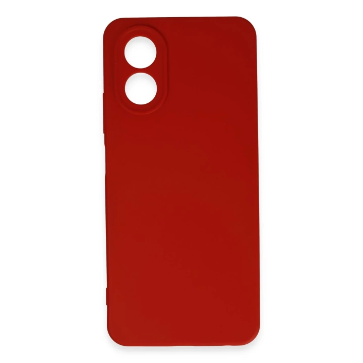 BFS  Oppo A38 Kılıf First Silikon - Kırmızı