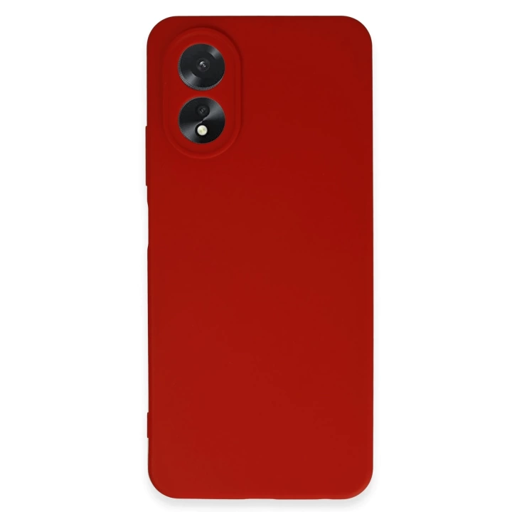 BFS  Oppo A38 Kılıf First Silikon - Kırmızı