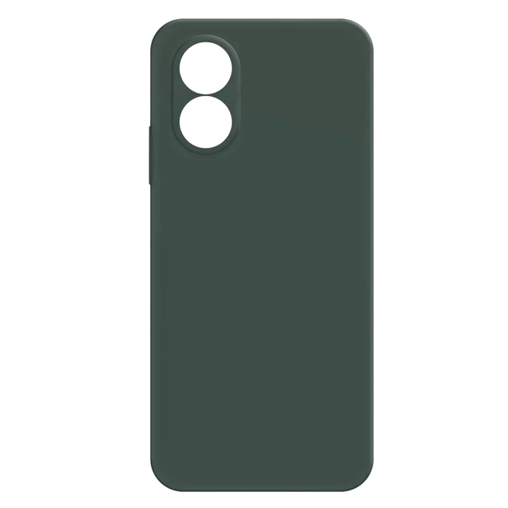 BFS  Oppo A38 Kılıf First Silikon - Koyu Yeşil