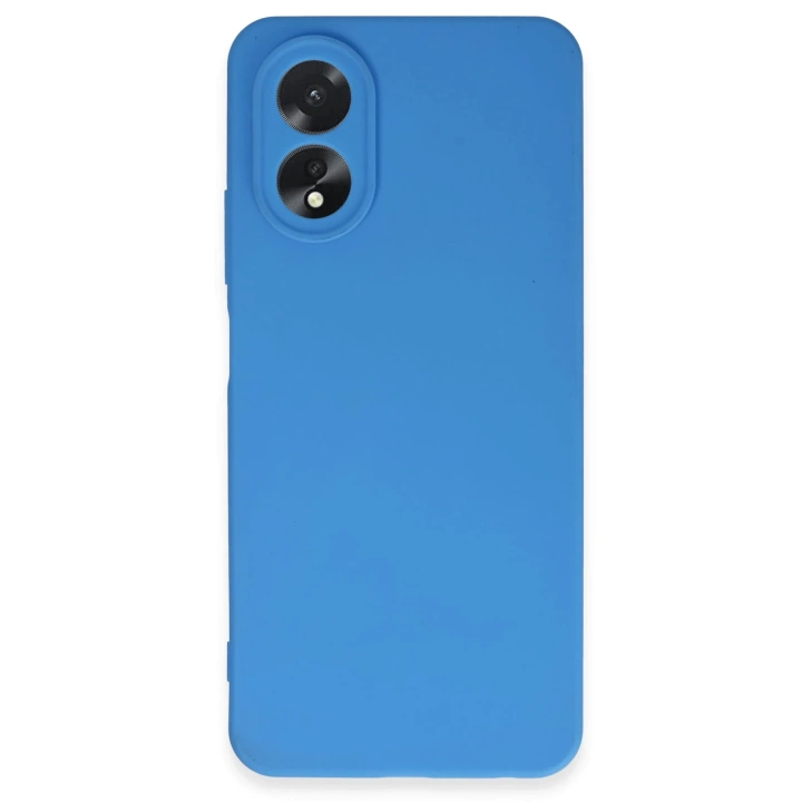BFS  Oppo A38 Kılıf First Silikon - Mavi