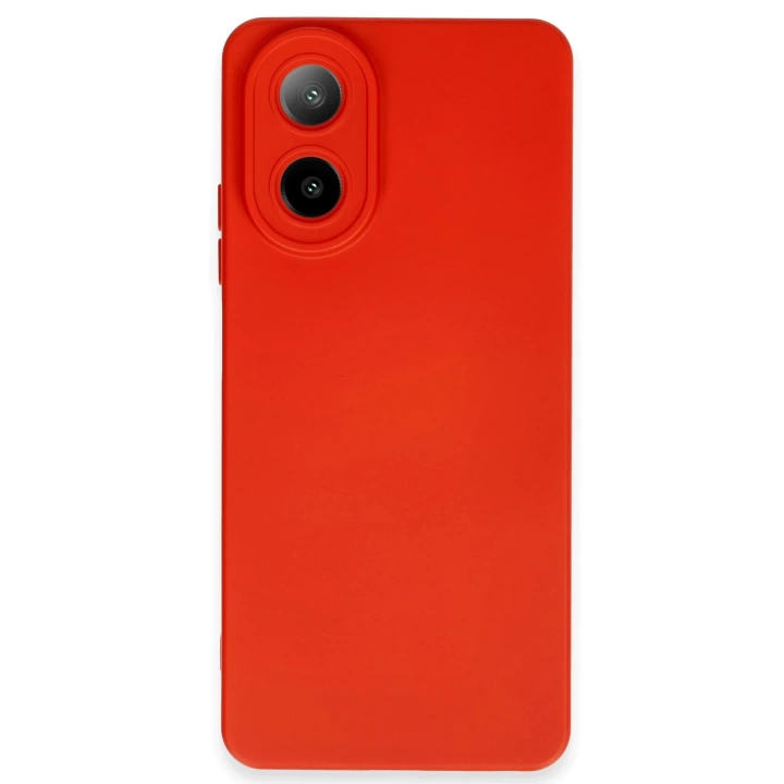 BFS  Oppo A38 Kılıf Nano içi Kadife Silikon - Kırmızı
