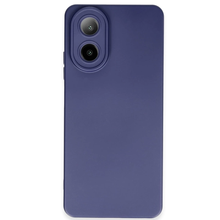 BFS  Oppo A38 Kılıf Nano içi Kadife Silikon - Lacivert