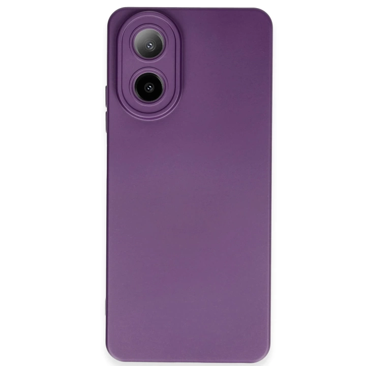 BFS  Oppo A38 Kılıf Nano içi Kadife Silikon - Mor
