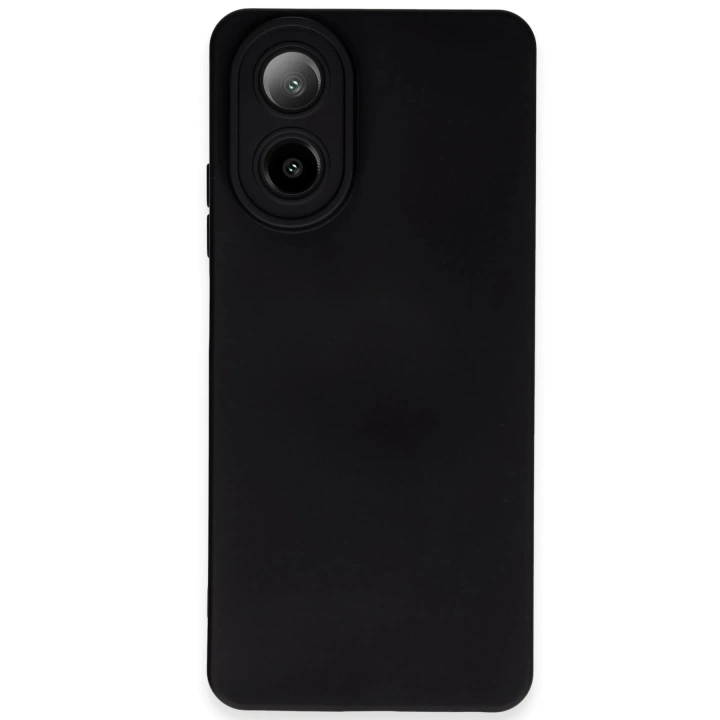 BFS  Oppo A38 Kılıf Nano içi Kadife Silikon - Siyah
