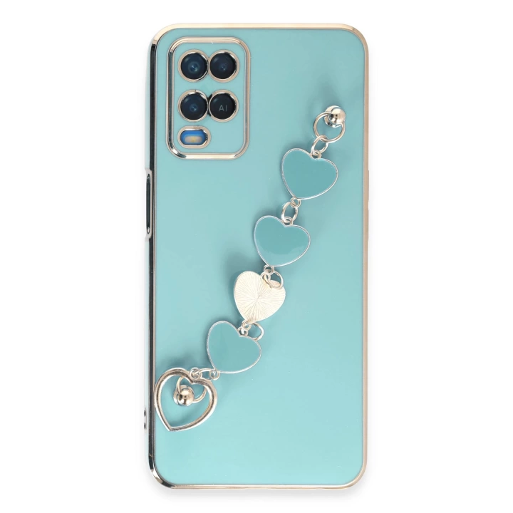BFS  Oppo A54 4G Kılıf Esila Silikon - Su Yeşili