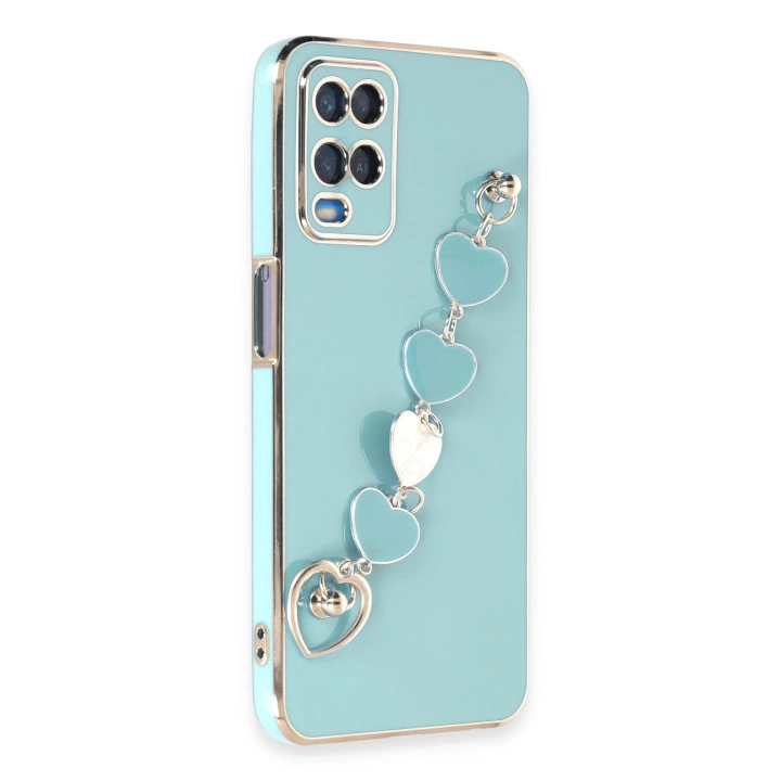 BFS  Oppo A54 4G Kılıf Esila Silikon - Su Yeşili