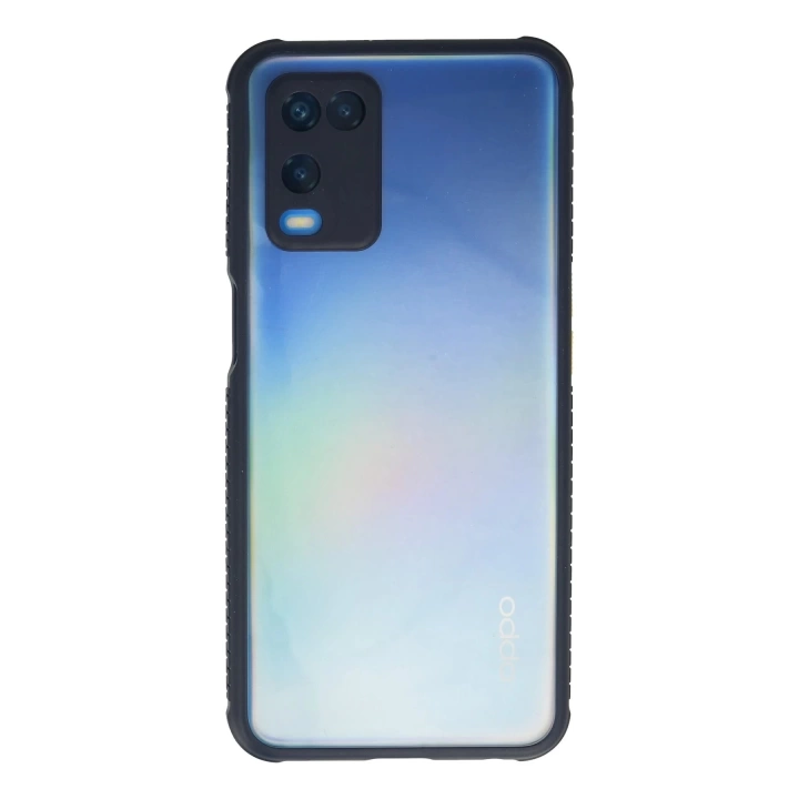 BFS  Oppo A54 4G Kılıf Miami Şeffaf Silikon - Lacivert