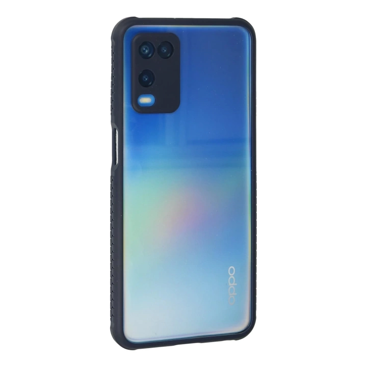 BFS  Oppo A54 4G Kılıf Miami Şeffaf Silikon - Lacivert