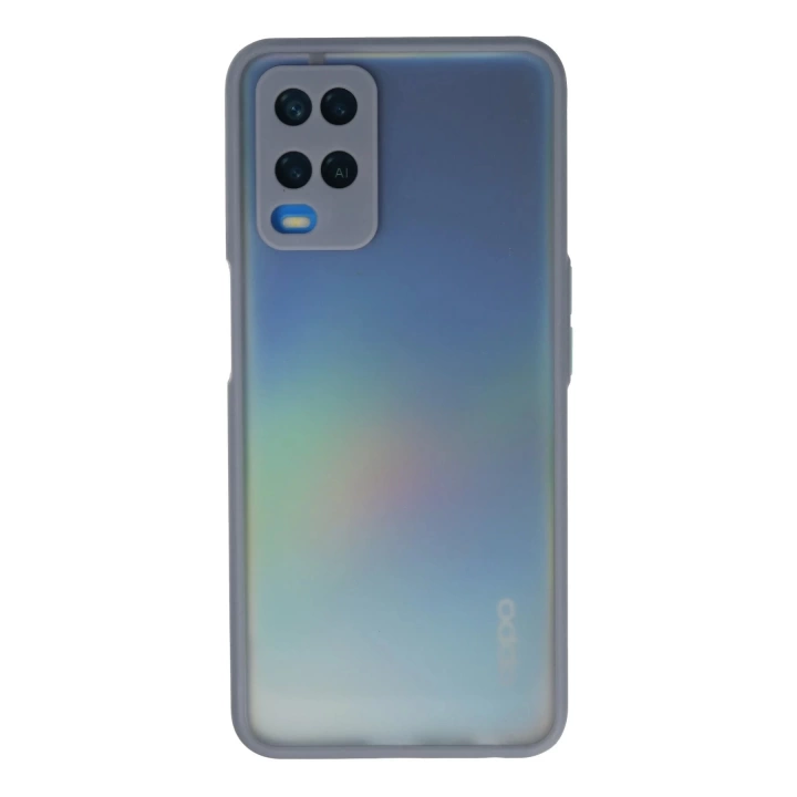 BFS  Oppo A54 4G Kılıf Montreal Silikon Kapak - Gri