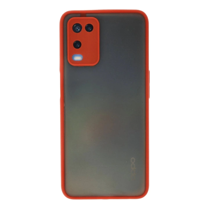 BFS  Oppo A54 4G Kılıf Montreal Silikon Kapak - Kırmızı