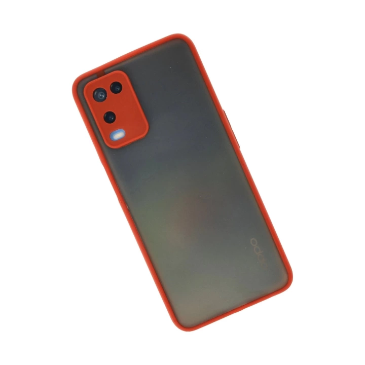 BFS  Oppo A54 4G Kılıf Montreal Silikon Kapak - Kırmızı