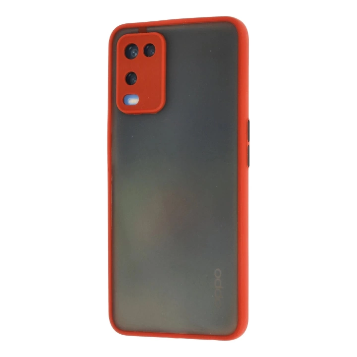BFS  Oppo A54 4G Kılıf Montreal Silikon Kapak - Kırmızı