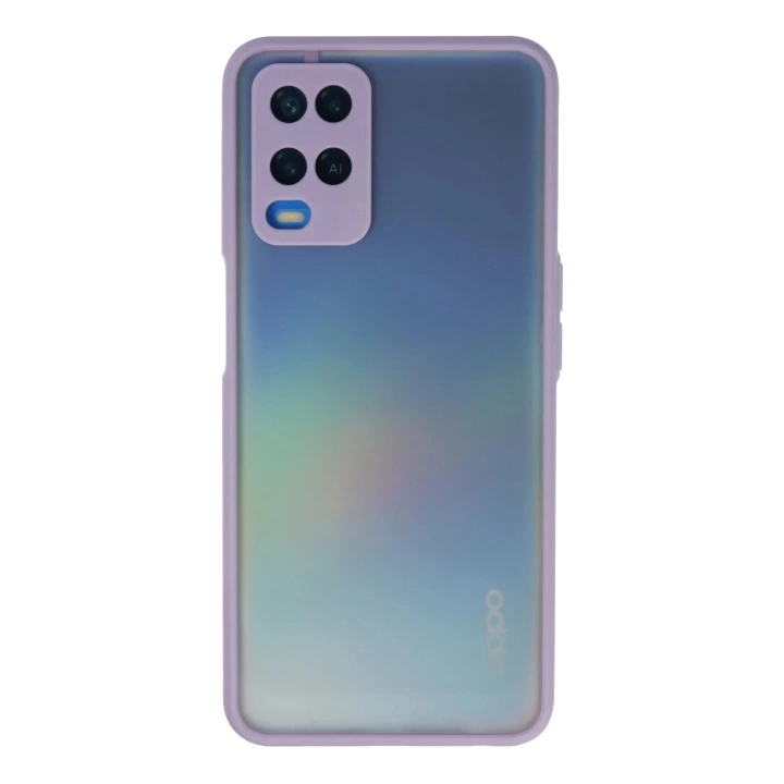 BFS  Oppo A54 4G Kılıf Montreal Silikon Kapak - Mor