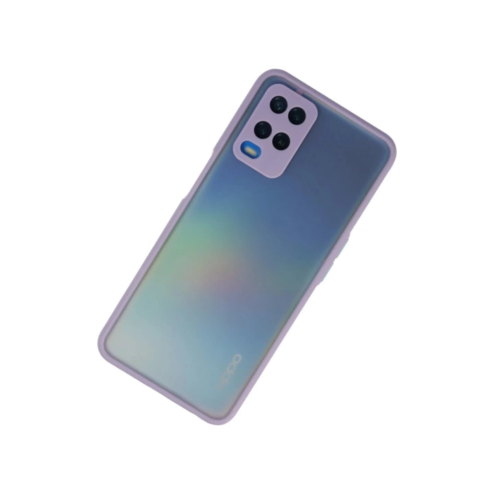 BFS  Oppo A54 4G Kılıf Montreal Silikon Kapak - Mor