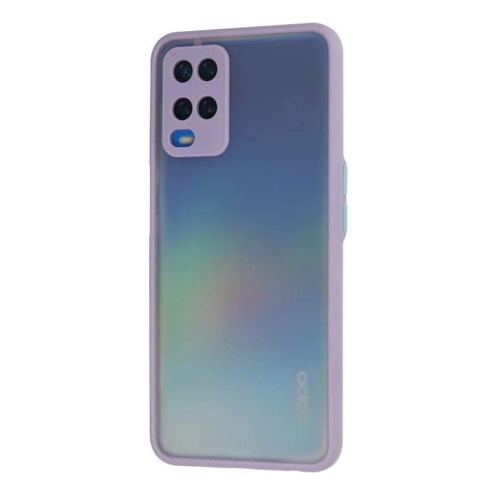 BFS  Oppo A54 4G Kılıf Montreal Silikon Kapak - Mor